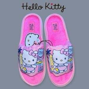 Hello Kitty Cozy, Soft Pink Slippers, NEW